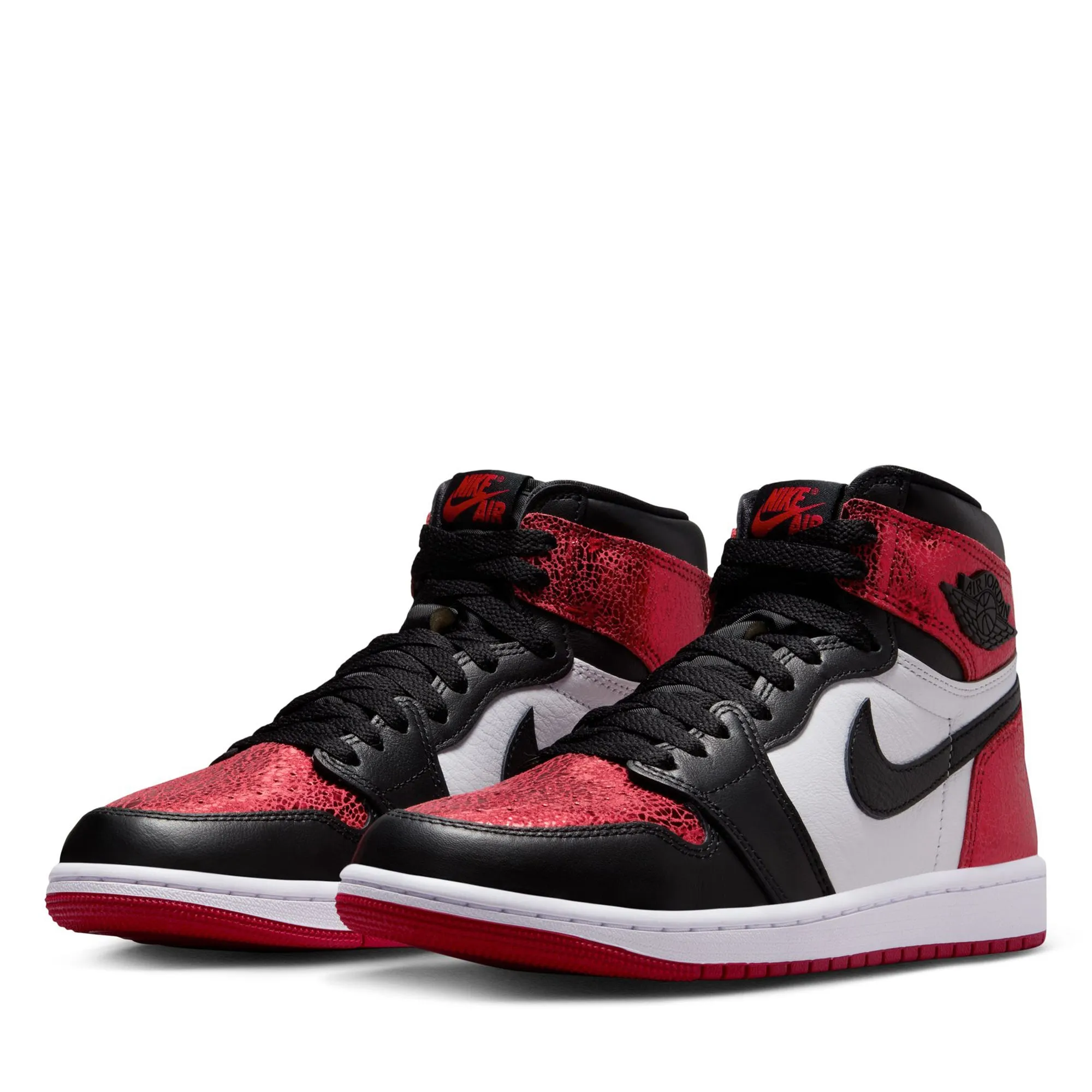 Gel Cushioning Comfort Upgrade Women's Air Jordan 1 Retro High OG 'Ruby' - Varsity Red/Black