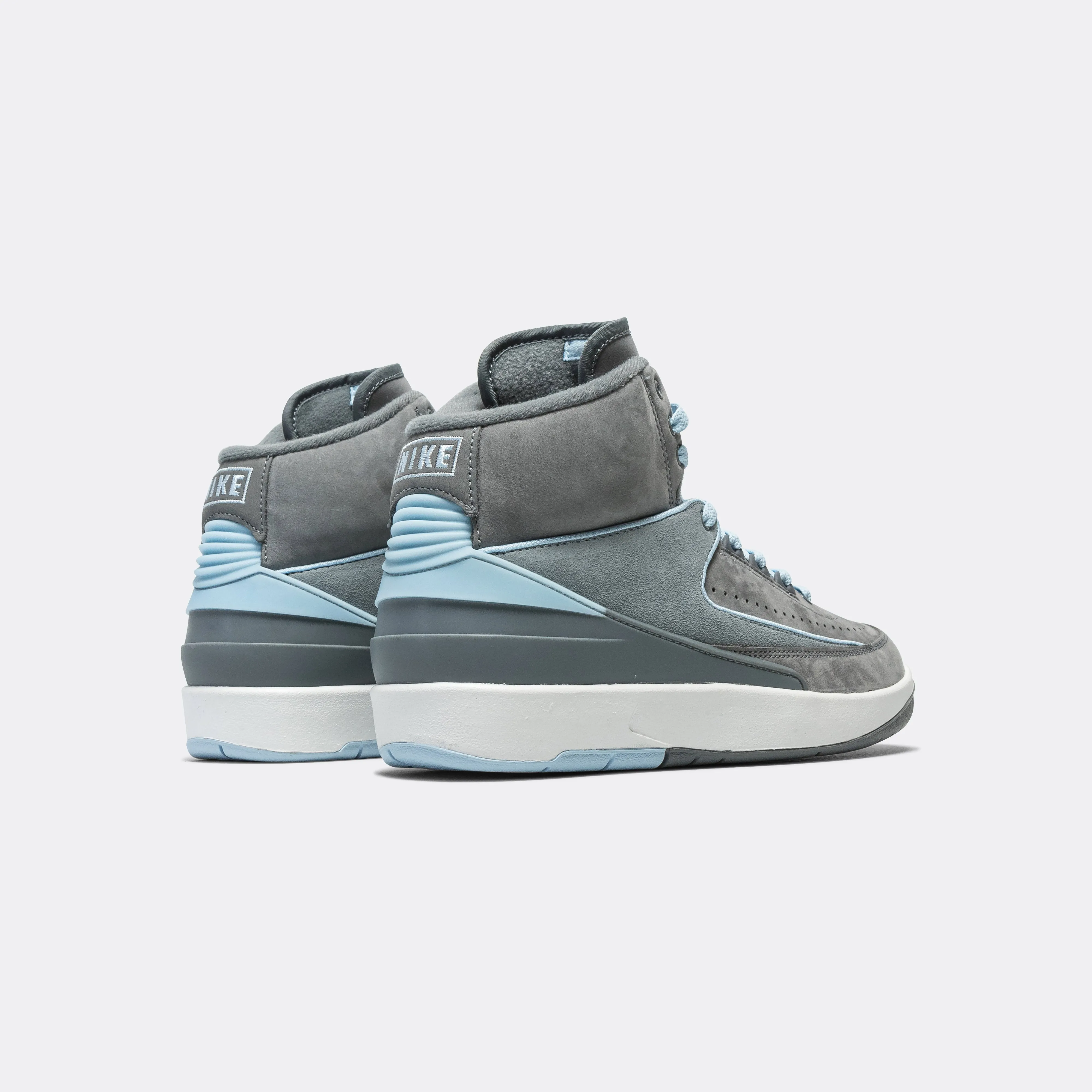 Light Motion Womens Air Jordan 2 Retro - Cool Grey/Ice Blue-White