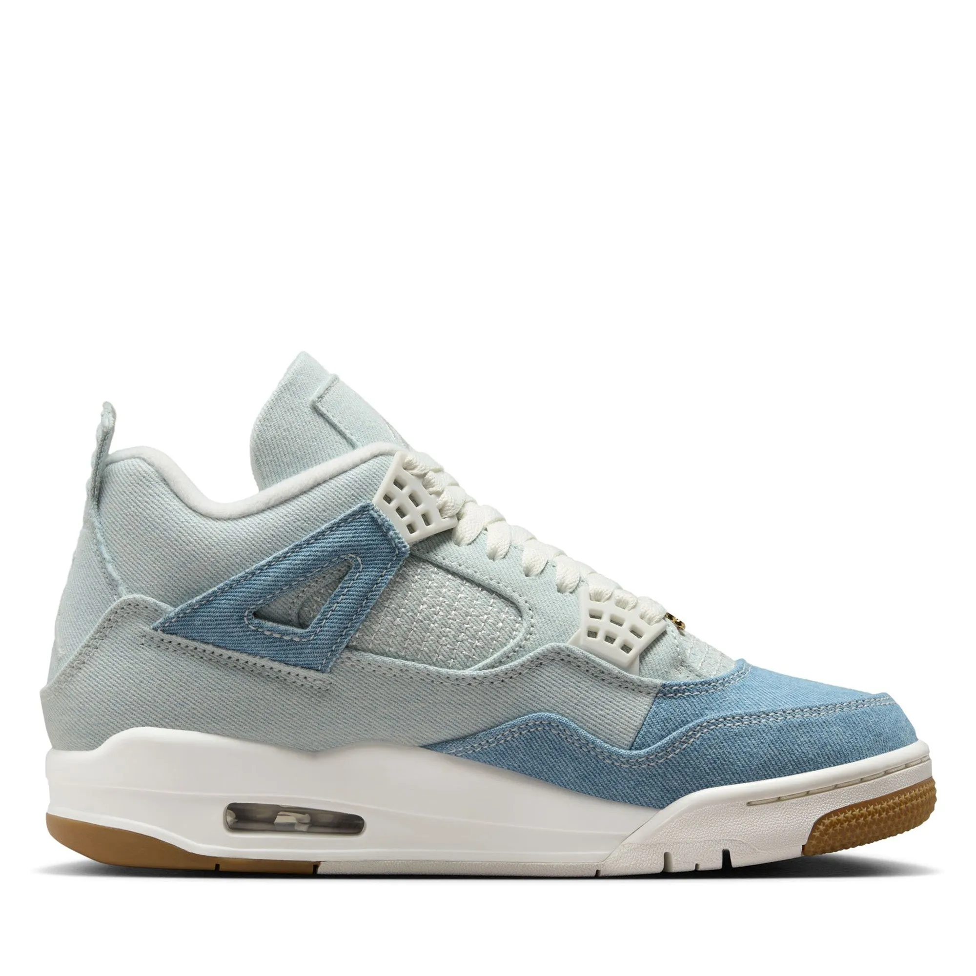 Women's Air Jordan 4 Retro Tex 'Worn Blue' - Sail/Denim Compression Molded EVA