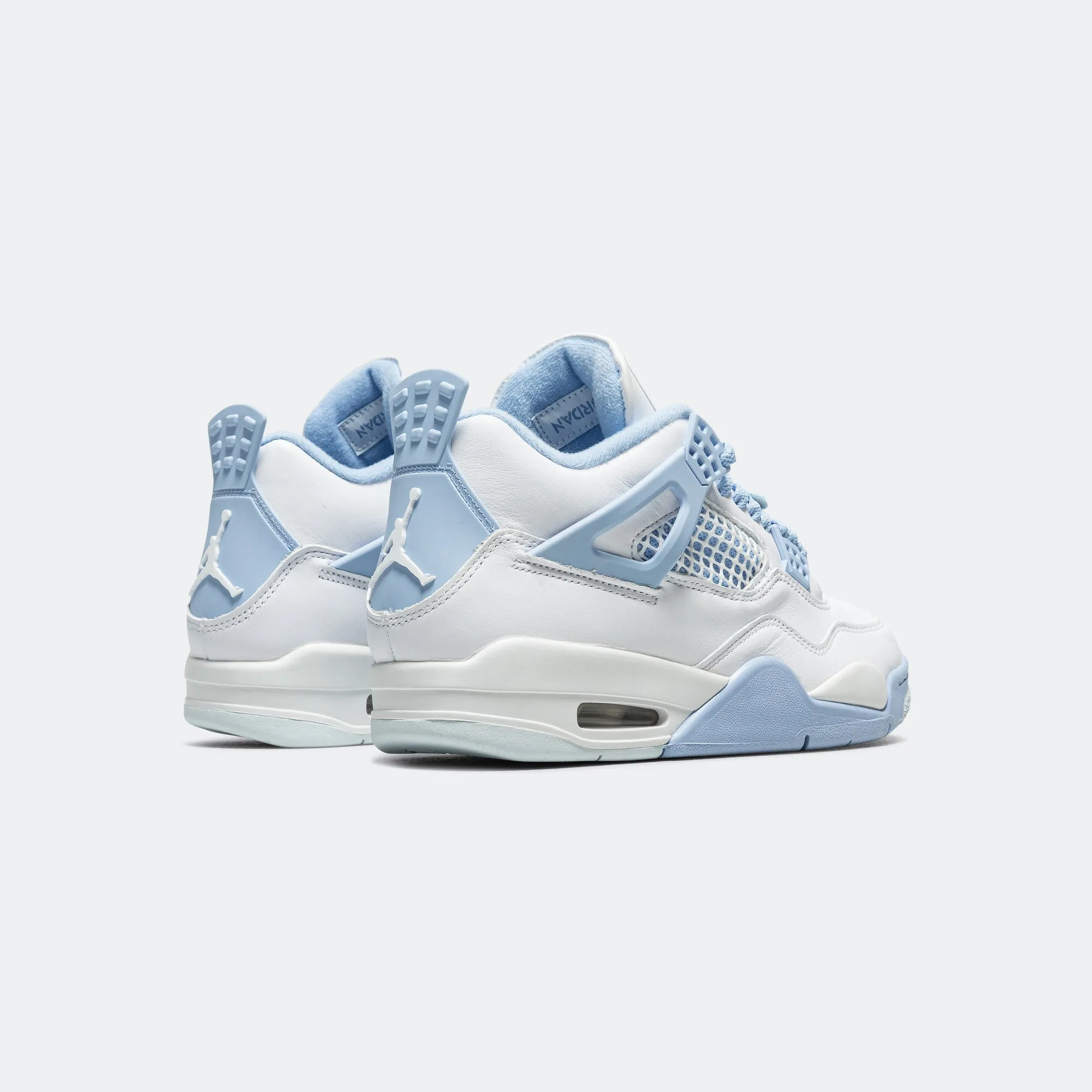 Womens Air Jordan 4 Retro - White/Aluminum-Blue Tint-Oil Green Flexible Construction Refined Ease