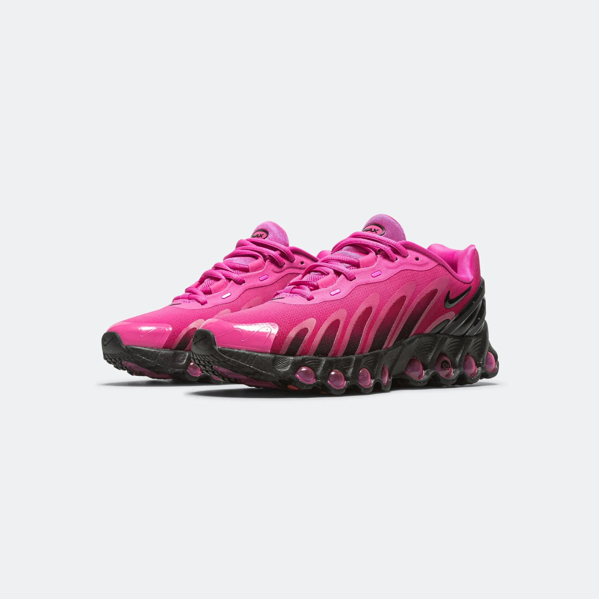 Womens Air Max DN8 - Laser Fuchsia/Black-Sport Fuchsia Adaptive Cushion Stack Stretchable Tongue