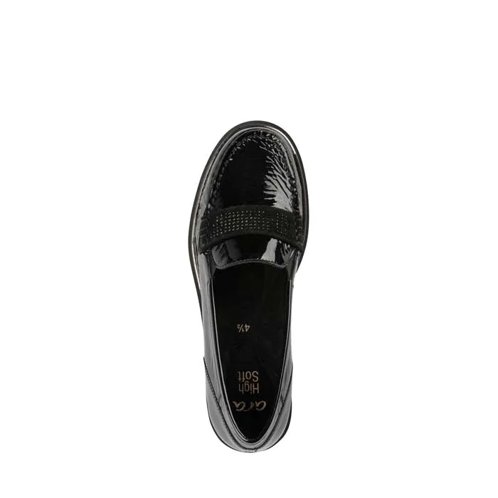 Cliff Path Rain Day Womens Ara Daffodil in Black