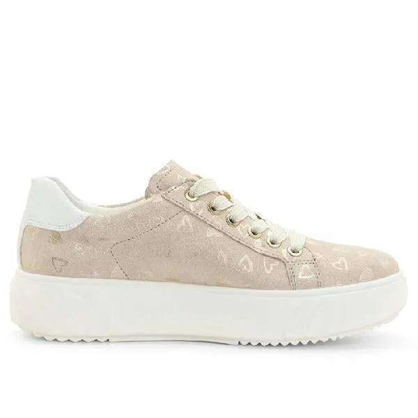 Slip-On Comfort All Day Womens Ara Mikky Hearts in Shell/White