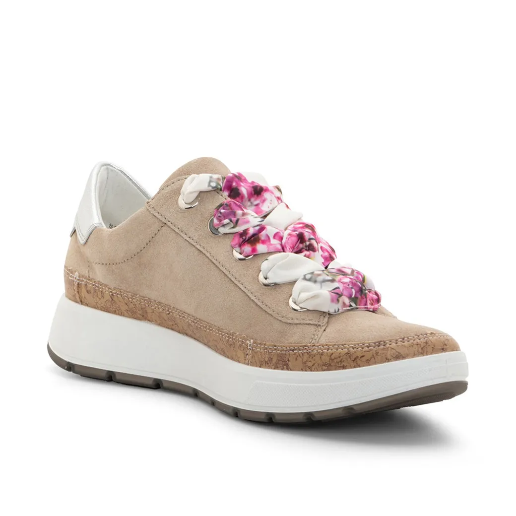 Womens Ara Rem in Sand Suede Comfy Steps Block Stride