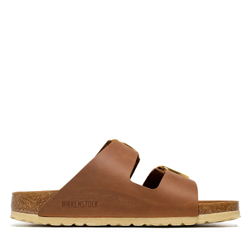 Market Walk Women's Birkenstock Arizona Big Buckle Oiled Leather - Cognac