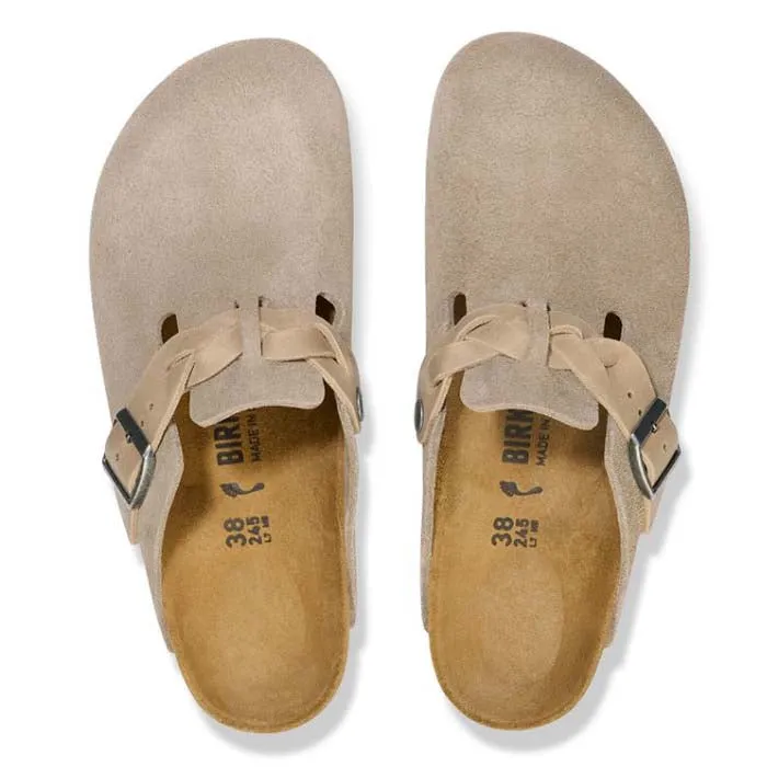 Everyday Gear Womens Birkenstock Boston Braid Narrow in Taupe