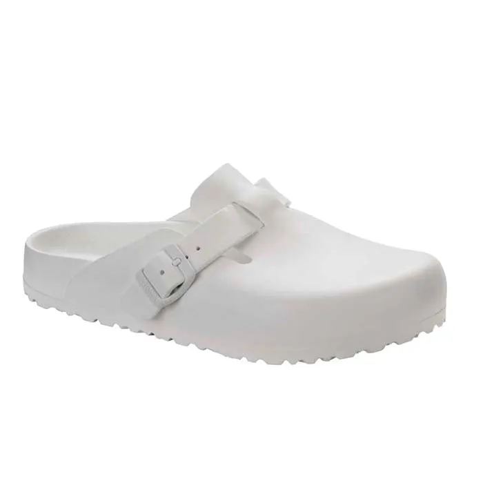 Washable Fashionable Step Womens Birkenstock Boston EVA Narrow in White