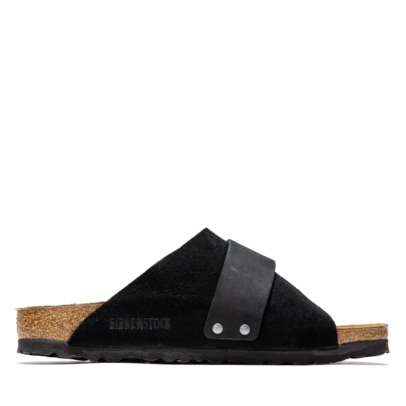 Women's Birkenstock Kyoto Suede - Black Easy-to-wear Sandals Chill Essential