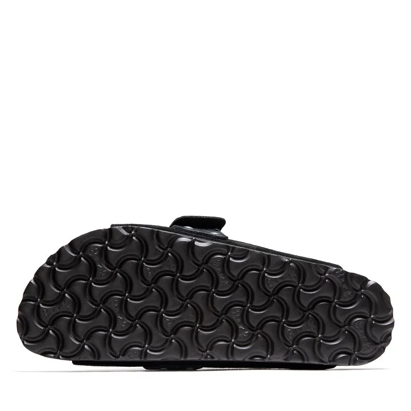 Soft Hug Comfortable Open-toe Shoes Women's Birkenstock Kyoto Suede - Black