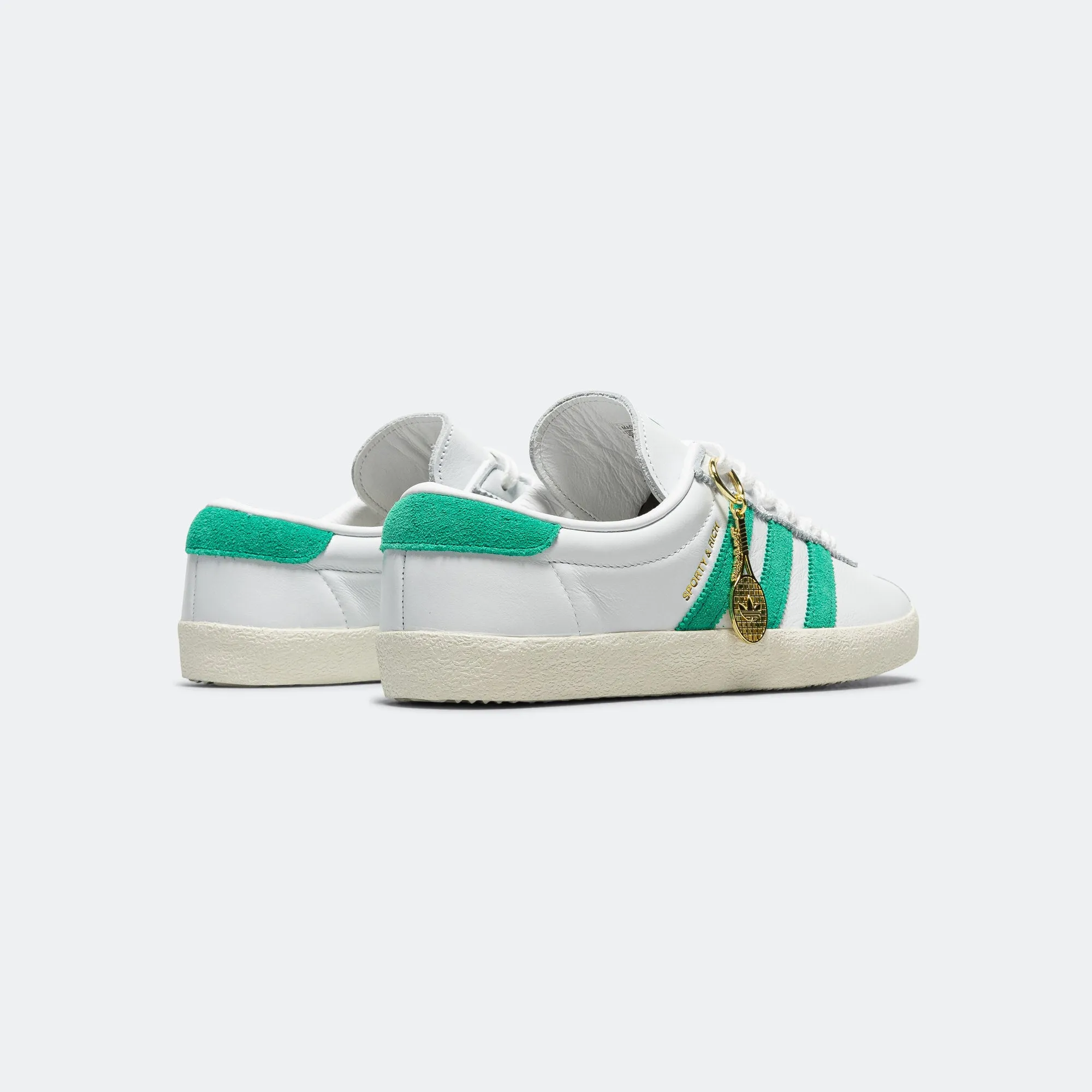 Elevated Sole Womens Blanc x Sporty & Rich - Cloud White/Off White-Court Green