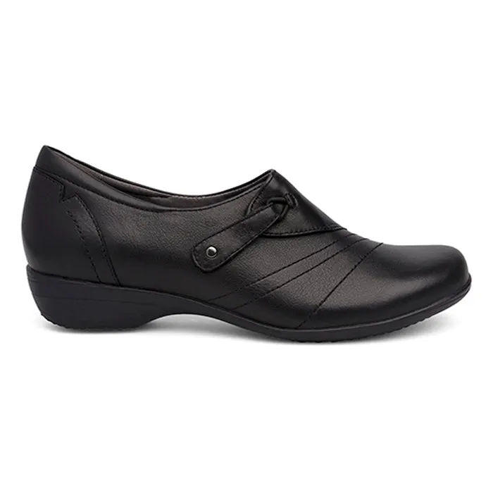Flexible Footwork Womens Dansko Franny II Wide in Black