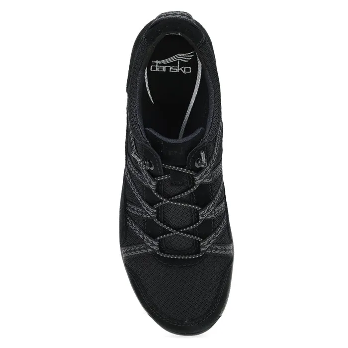 Womens Dansko Harlyn Wide in Black/Black Soft Step Design