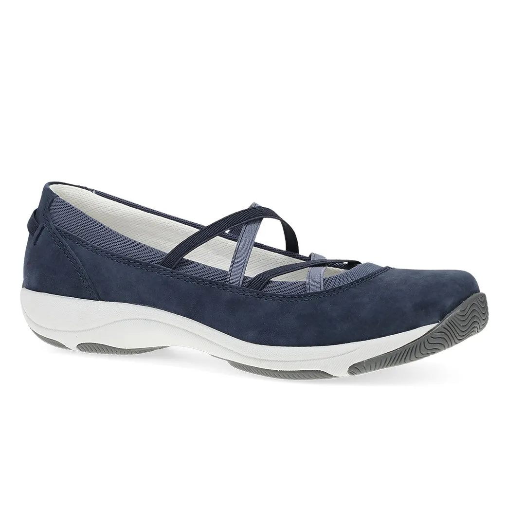 Womens Dansko Harper in Navy Flower Step Shade Step