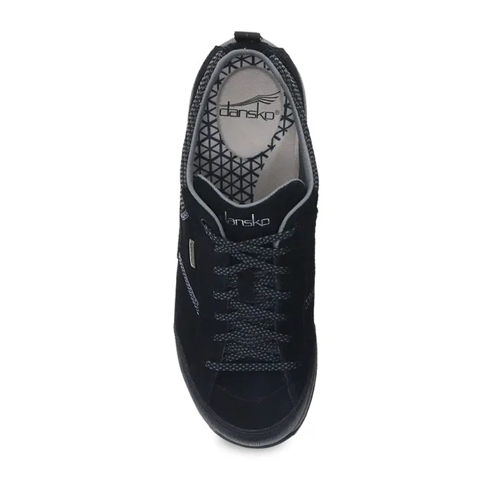 Womens Dansko Paisley Black/Black Ankle Strap Galaxy Step