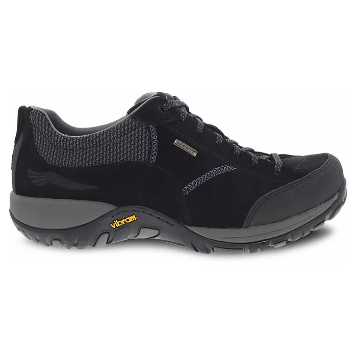 Trend Fit Hybrid Look Womens Dansko Paisley II Wide Waterproof in Black/Black