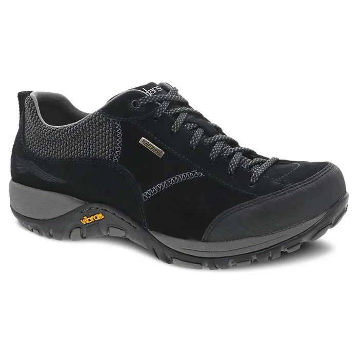 City Stride Leisure Day Womens Dansko Paisley II Wide Waterproof in Black/Black
