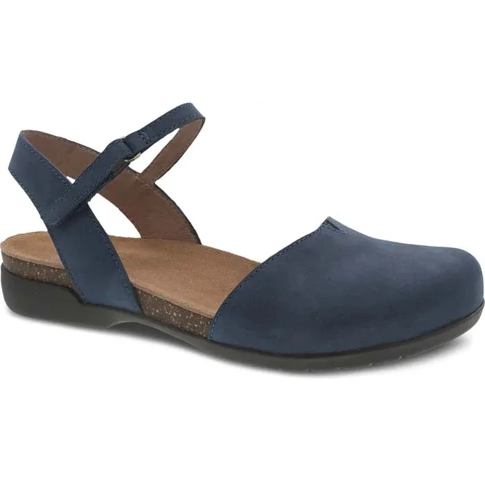 Womens Dansko Rowan in Navy Odor Resistant