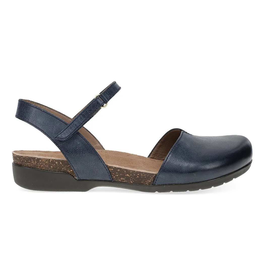 Stylish Motion Womens Dansko Rowan Leather in Navy