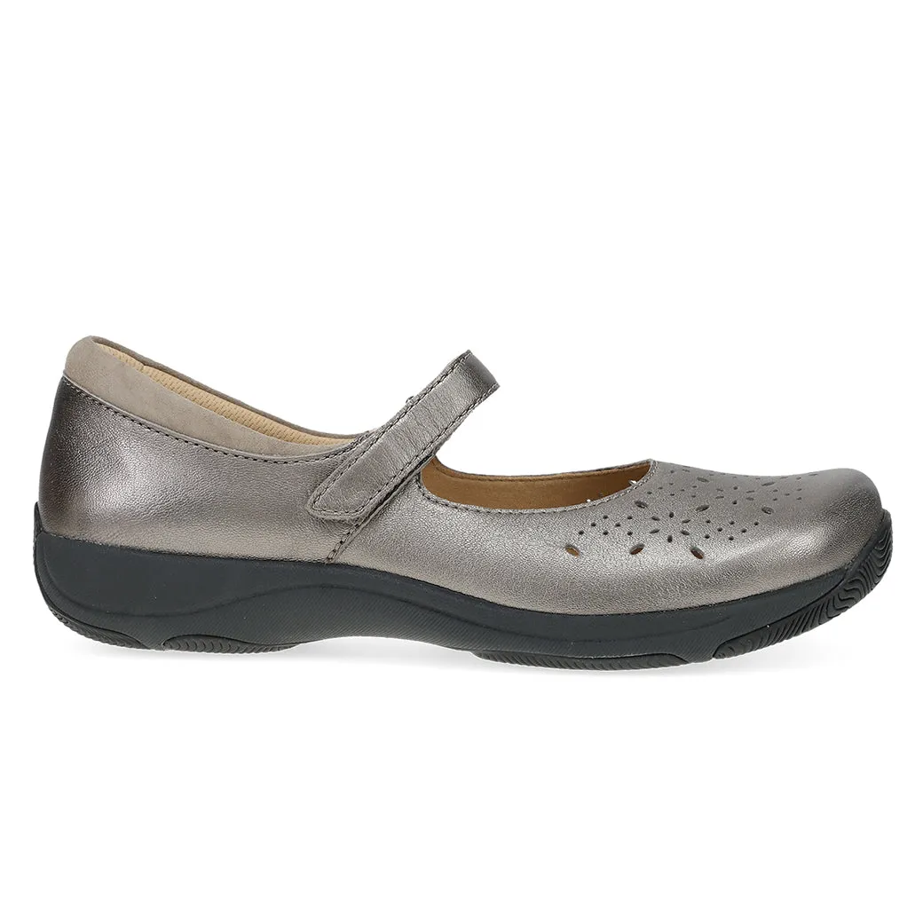 Neutral Wear Memory foam insole Womens Dansko Stacy in Pewter Metallic