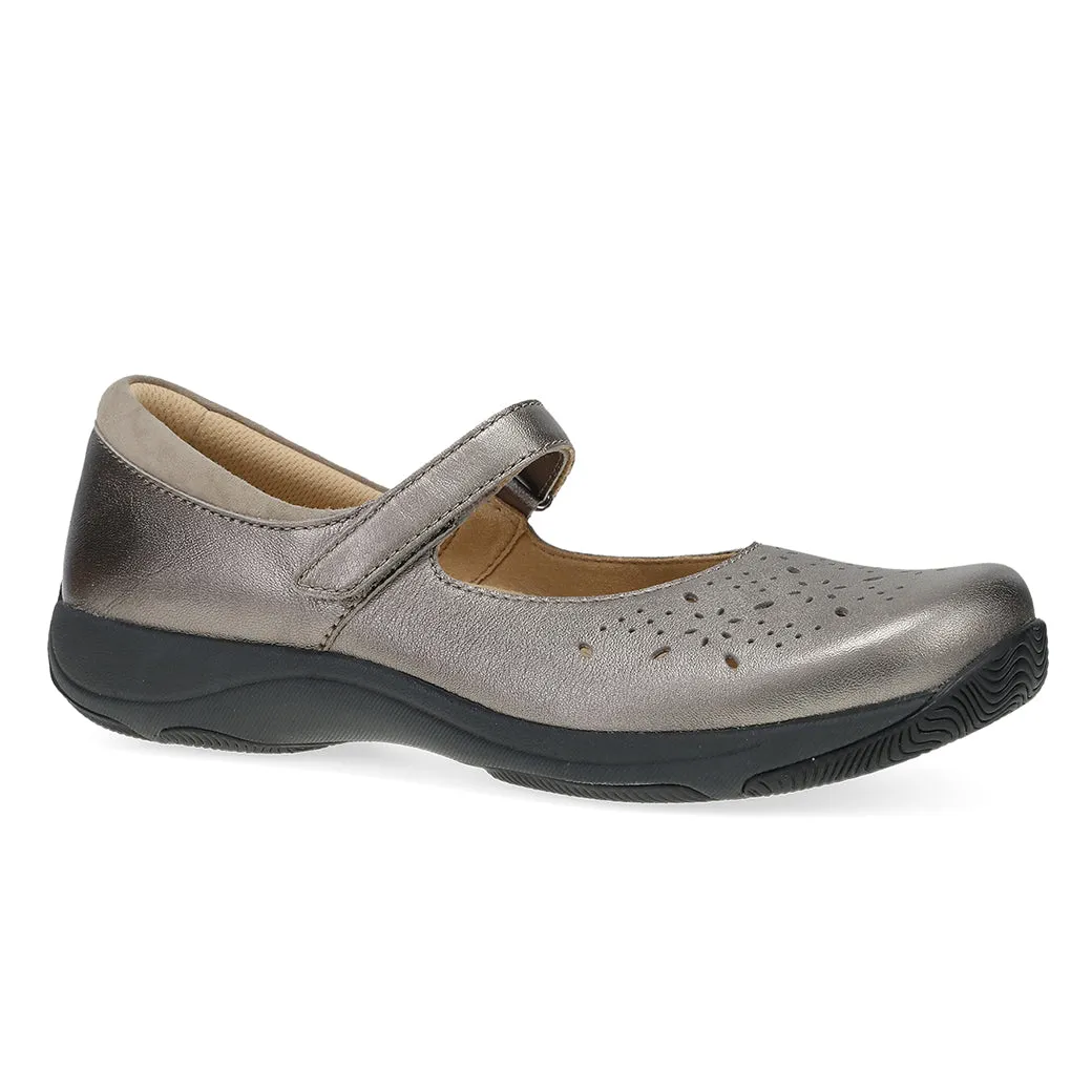 Womens Dansko Stacy in Pewter Metallic Minimal Pressure Anytime Wear