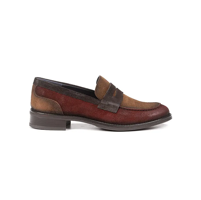 Dog Jog Womens Dorking Harvard Loafer in Brick