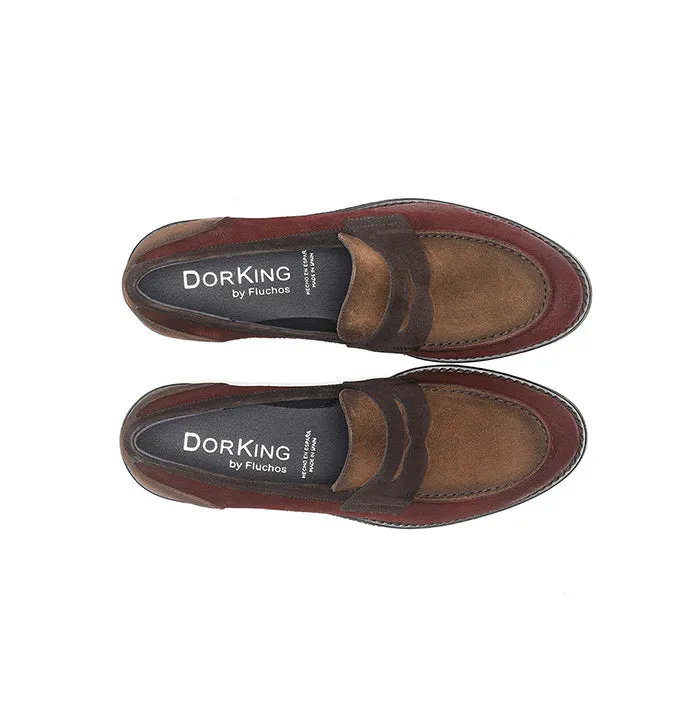 Womens Dorking Harvard Loafer in Brick Shady Run