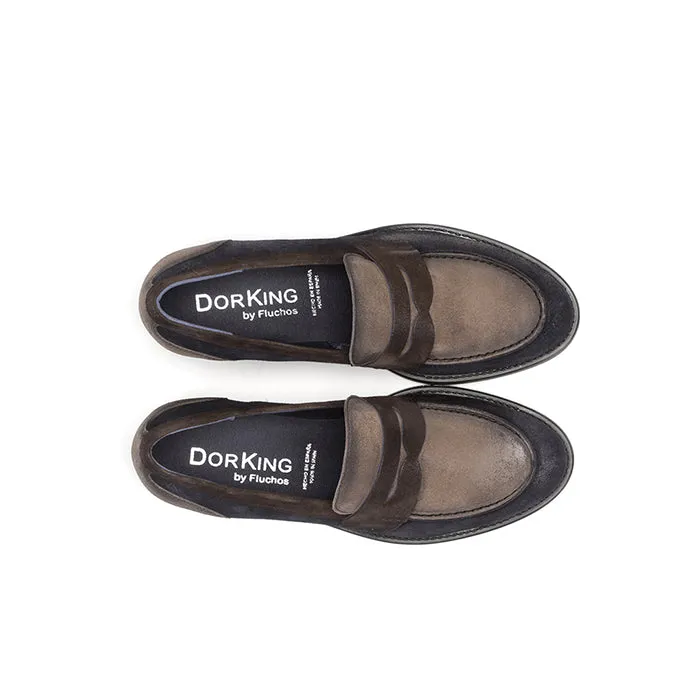 Fashion Accent Street Explorer Womens Dorking Harvard Loafer in Crusca
