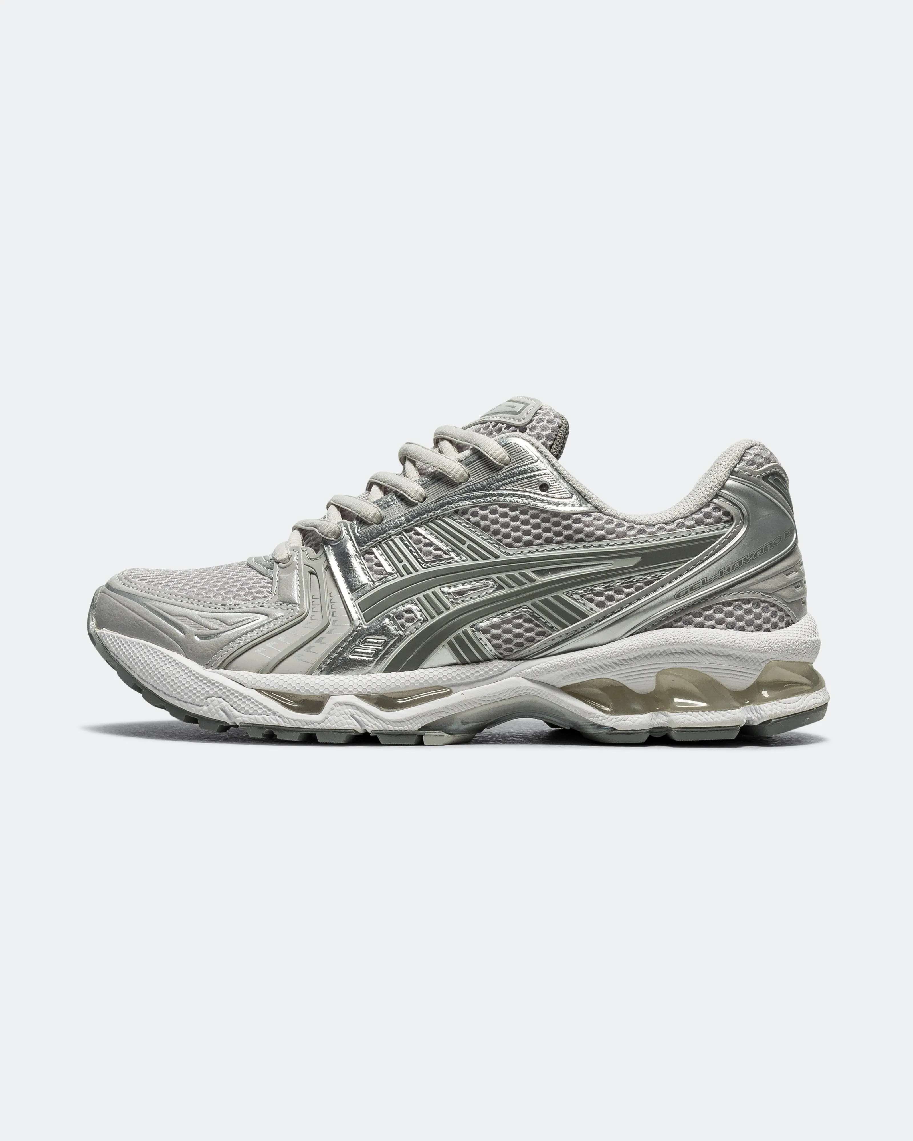 Womens GEL-Kayano 14 - Cloud Grey/Clay Grey Odor Control Tech Stretchable Fabric