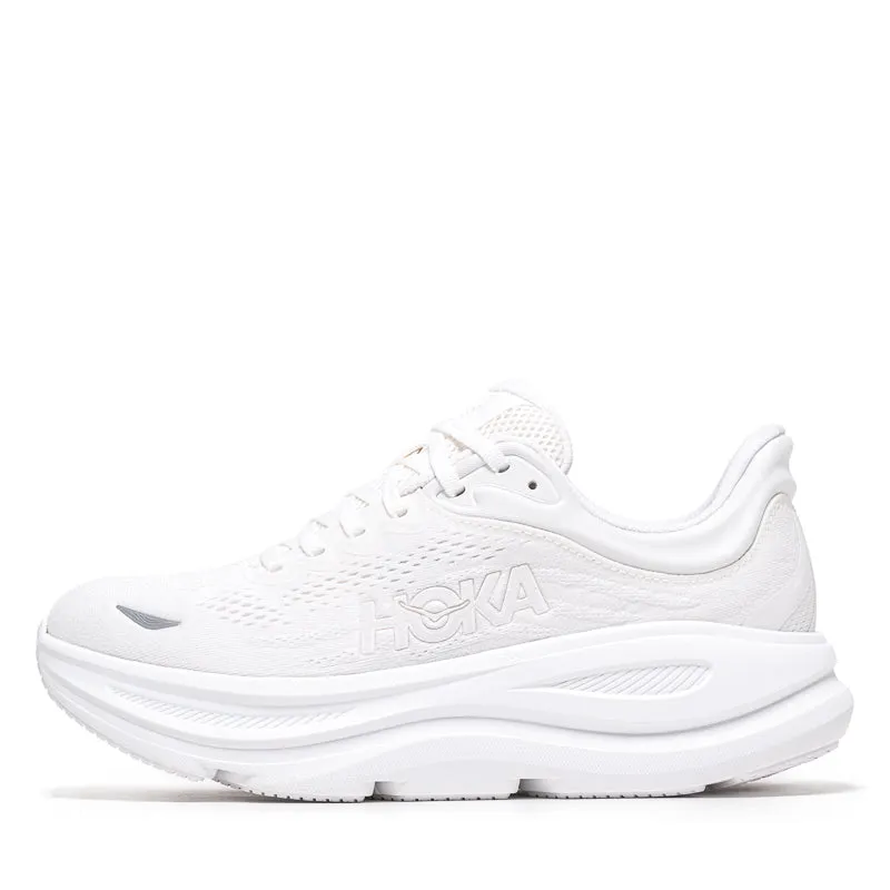 Women's Hoka Bondi 9 - White/White Luxe support Shock Wear