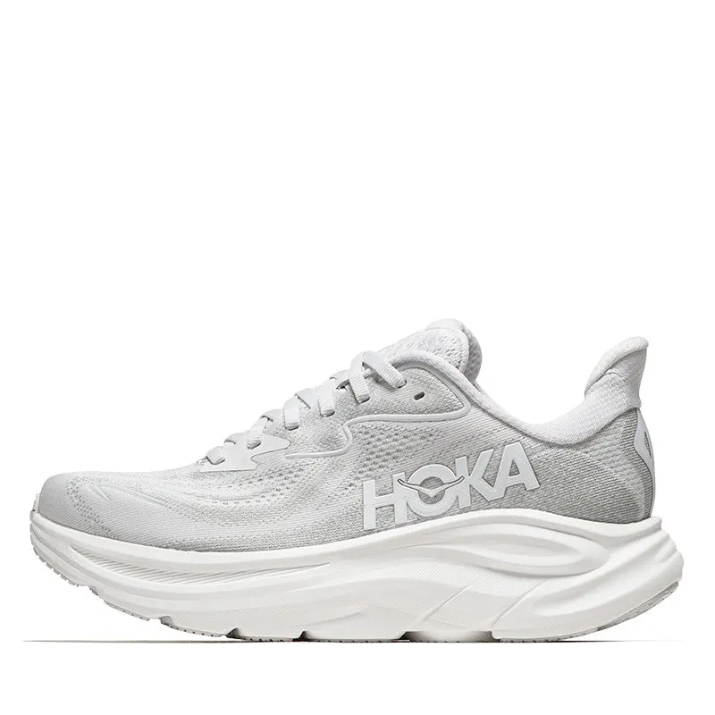 Women's Hoka Clifton 10 - Cosmic Grey/Stardust Abrasion Resistant Lining Fresh Pair