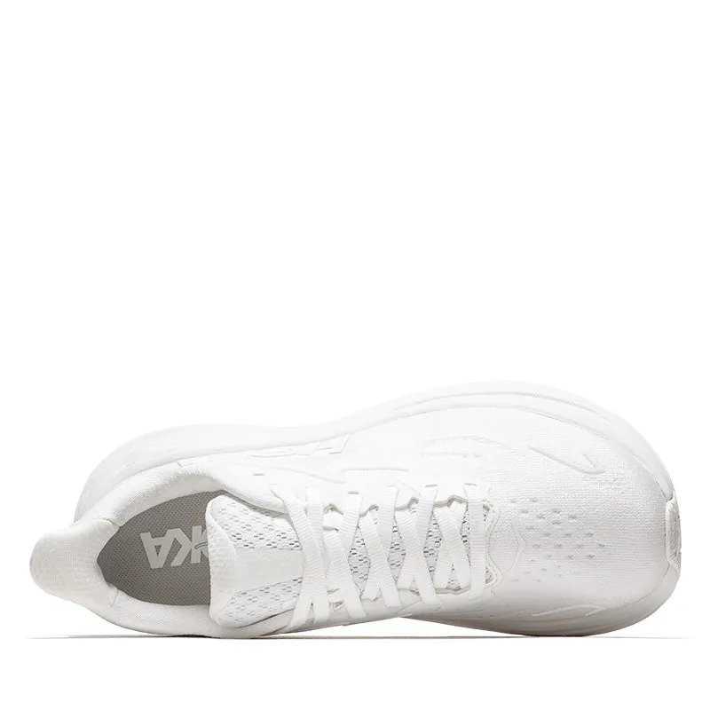 Women's Hoka Clifton 10 - White/White Fast Movement Structural Weave Technology