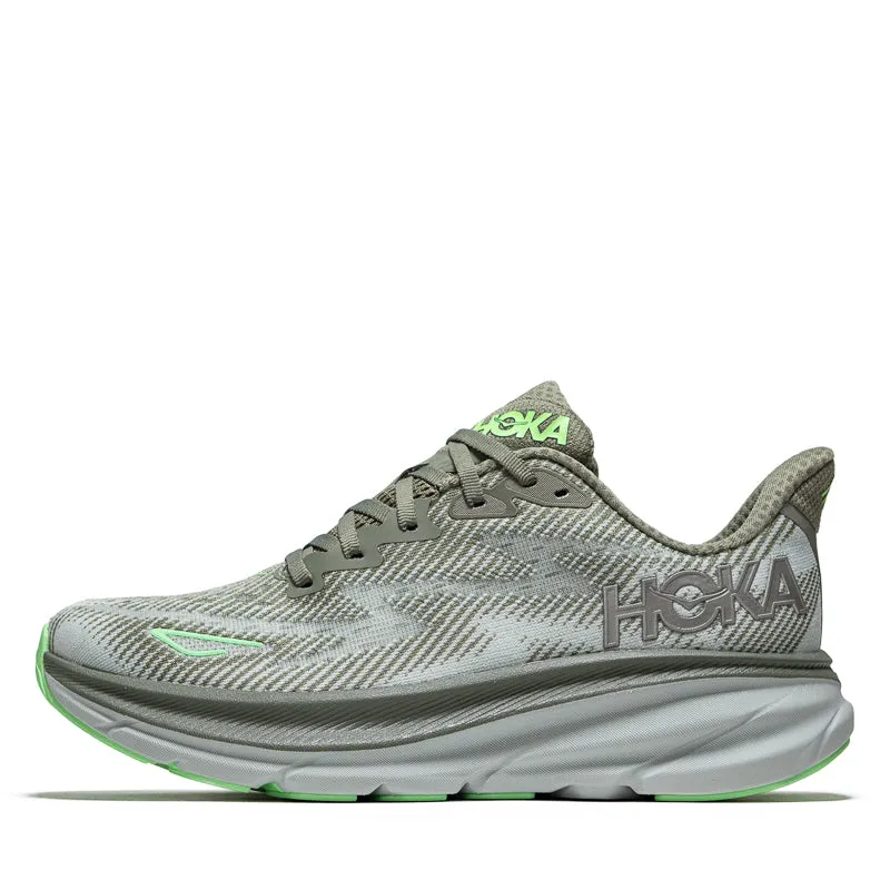 Women's Hoka Clifton 9 - Olive Haze/Mercury Balanced Fit