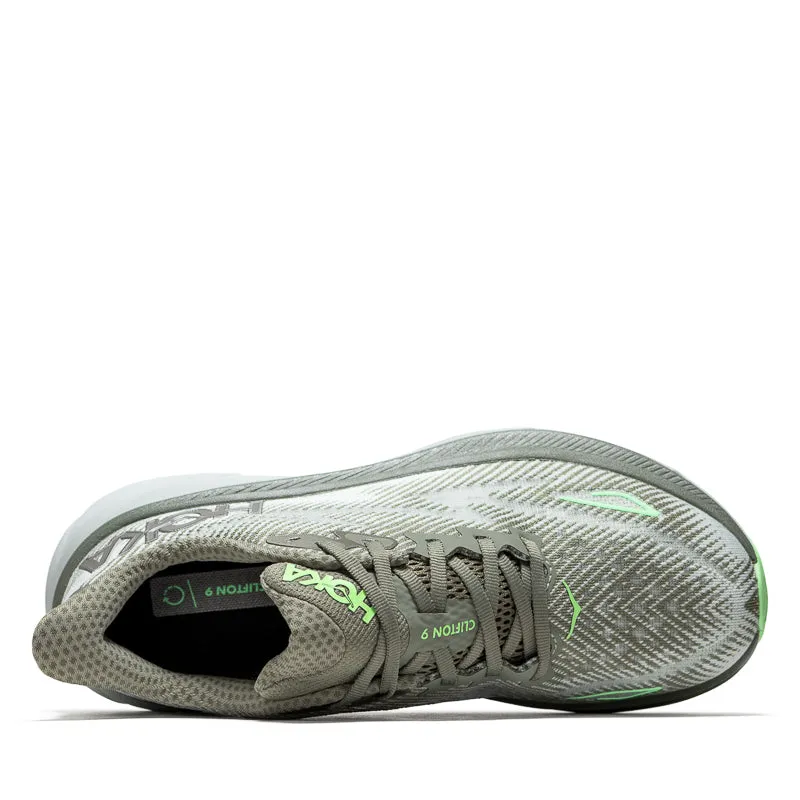 Energy Return Tech Women's Hoka Clifton 9 - Olive Haze/Mercury