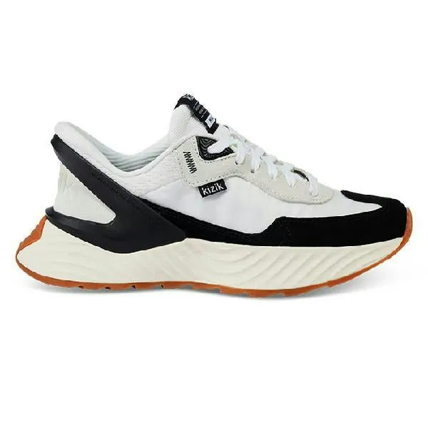Womens Kizik Monaco in White/Black Commuter Friendly