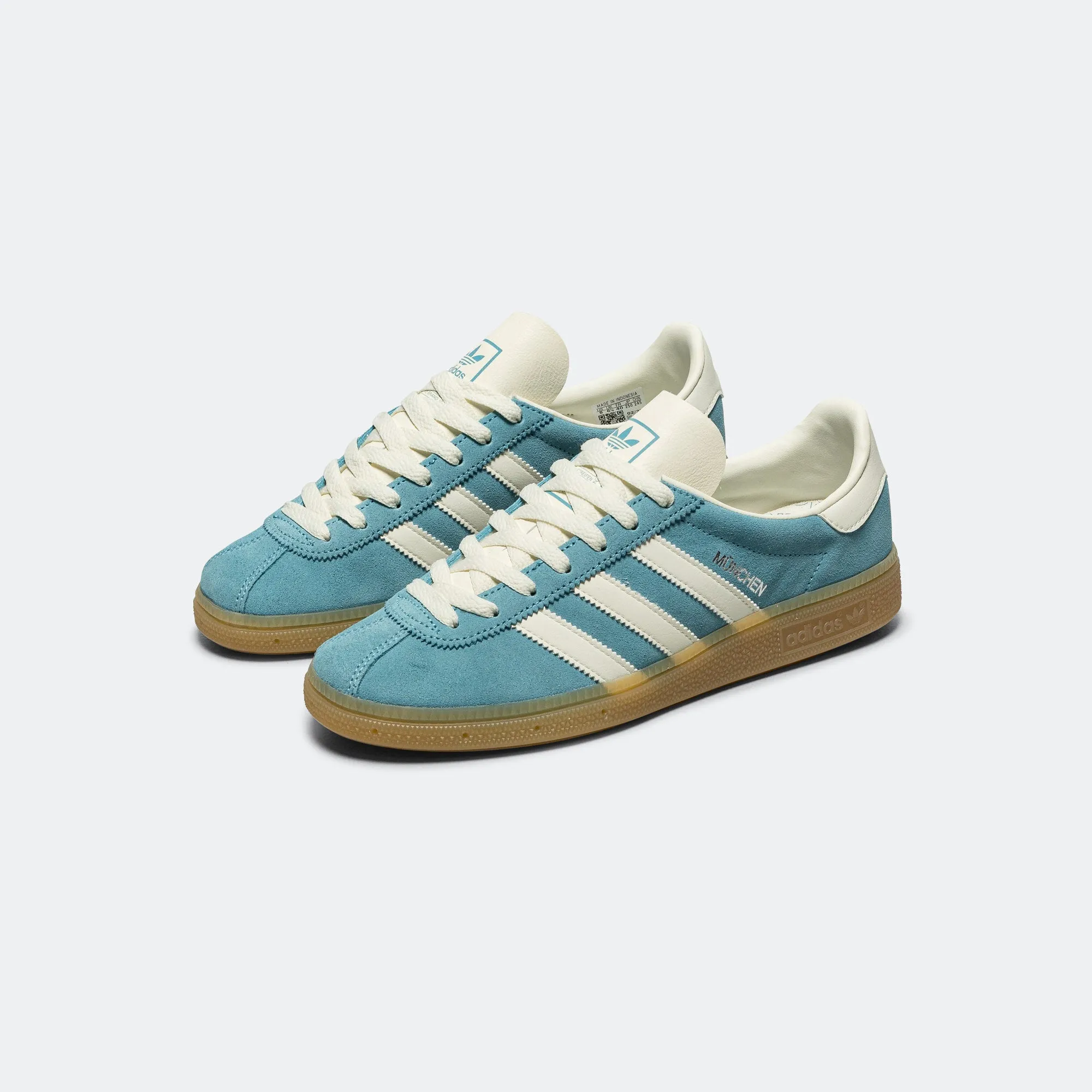Womens Muenchen - Preloved Blue/Off White-Silver Metallic Calm Texture