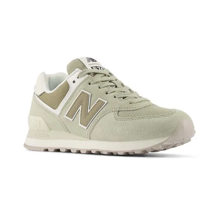 Womens New Balance 574 v2 in Olivine/Dark Stoneware/Turtledove Flexible Support