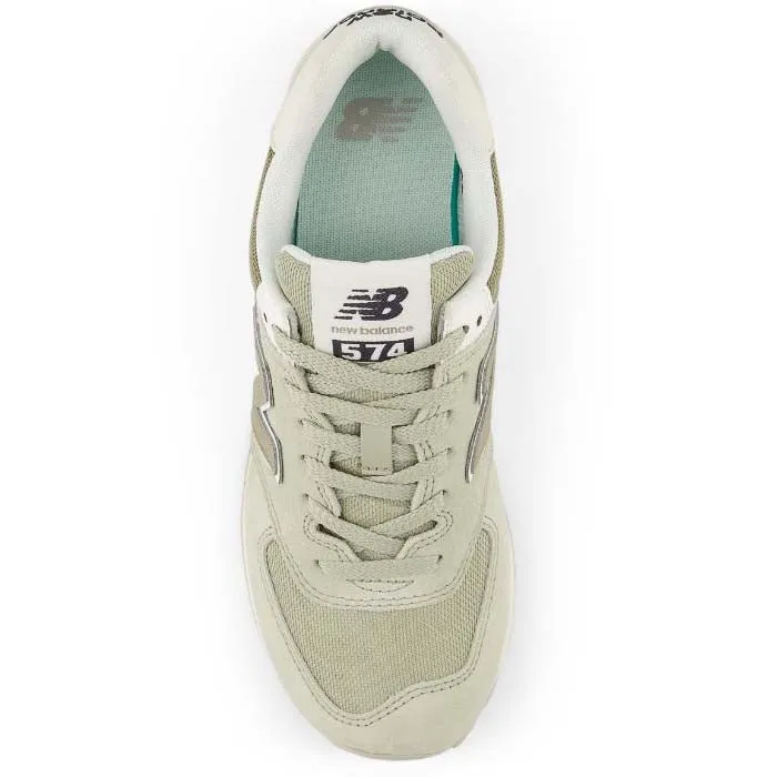 Jump Hike play time Womens New Balance 574 v2 in Olivine/Dark Stoneware/Turtledove
