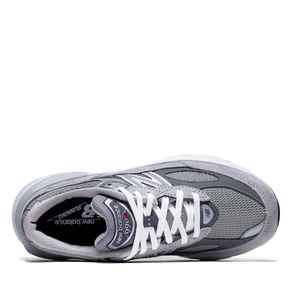 Memory foam insole Comfortable Design Features Women's New Balance Made in USA 990v6 - Grey