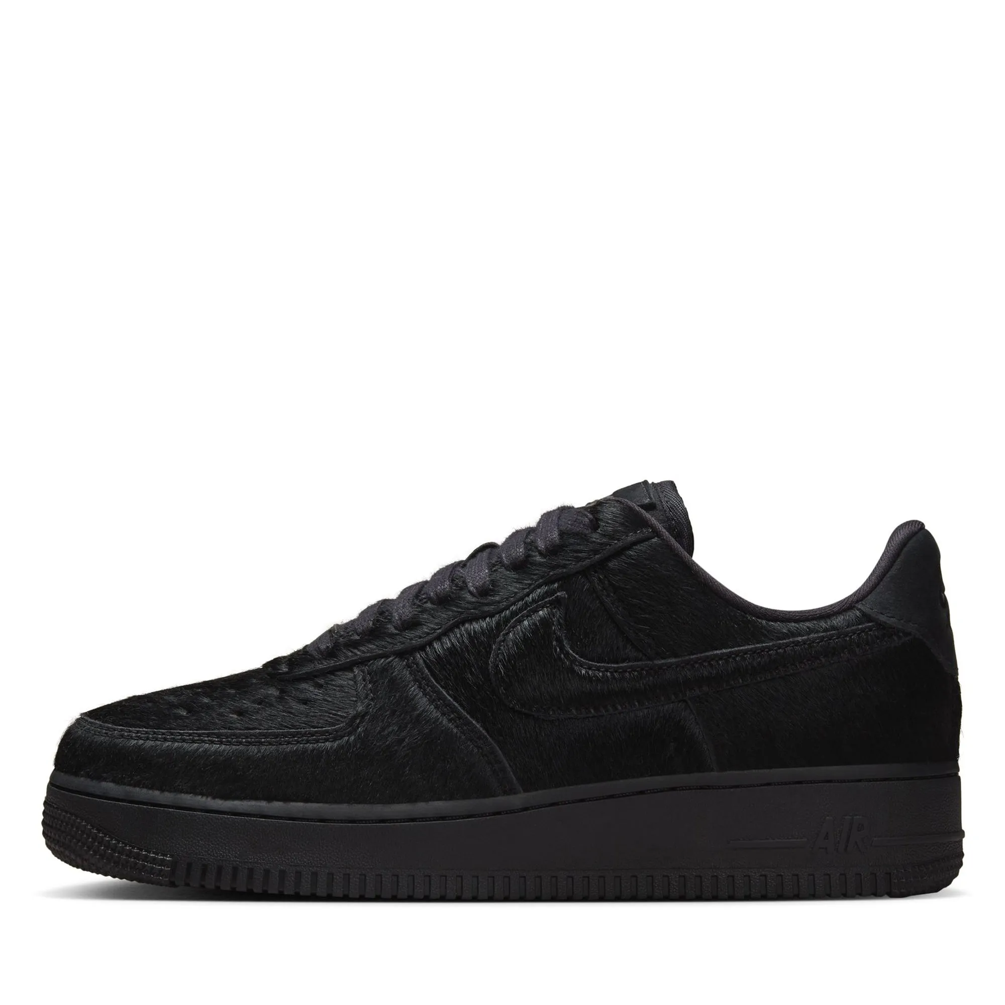 Shock   Absorbing No irritation Women's Nike Air Force 1 '07 'Pony Hair' - Black/Black