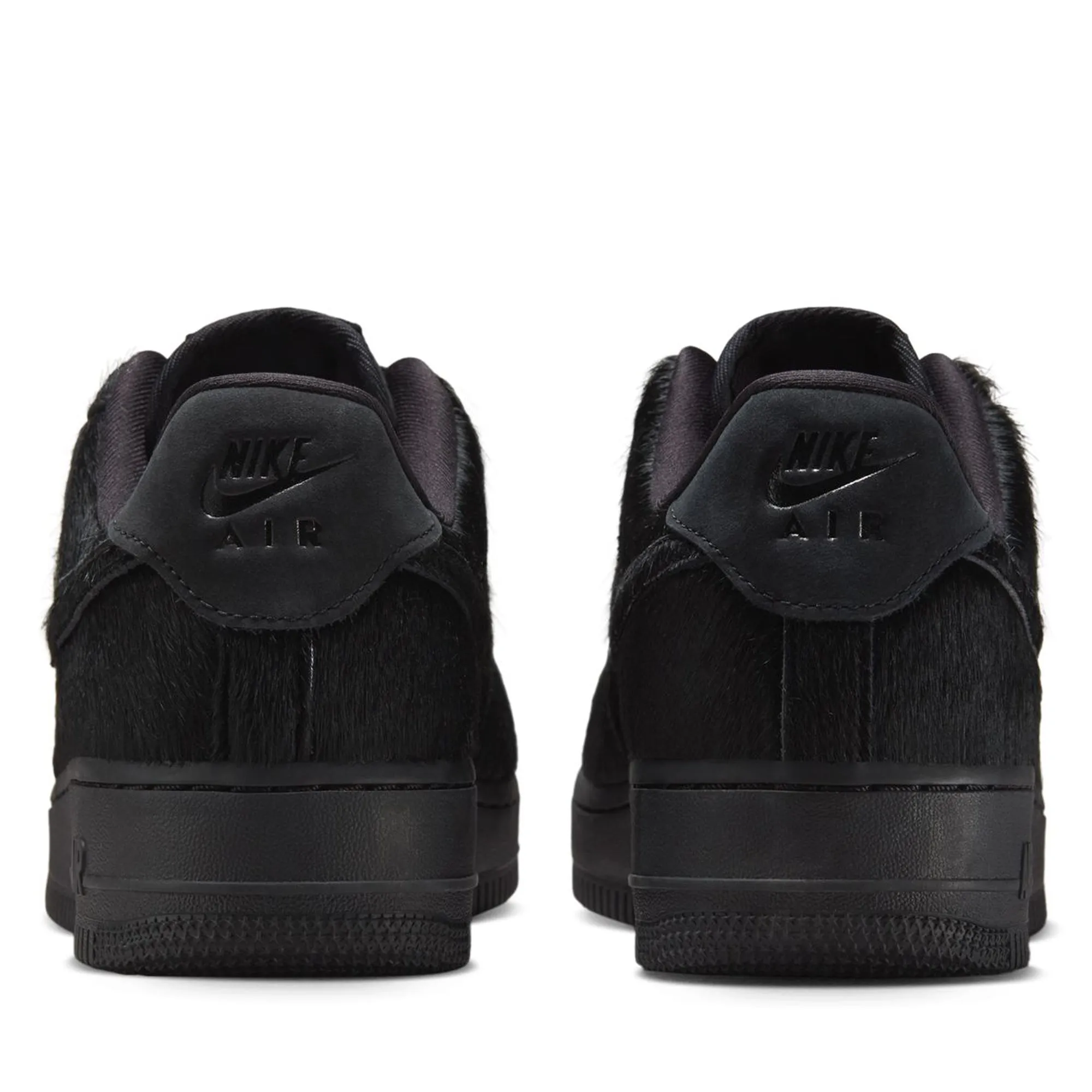 Women's Nike Air Force 1 '07 'Pony Hair' - Black/Black Classy Fit Running   Ready