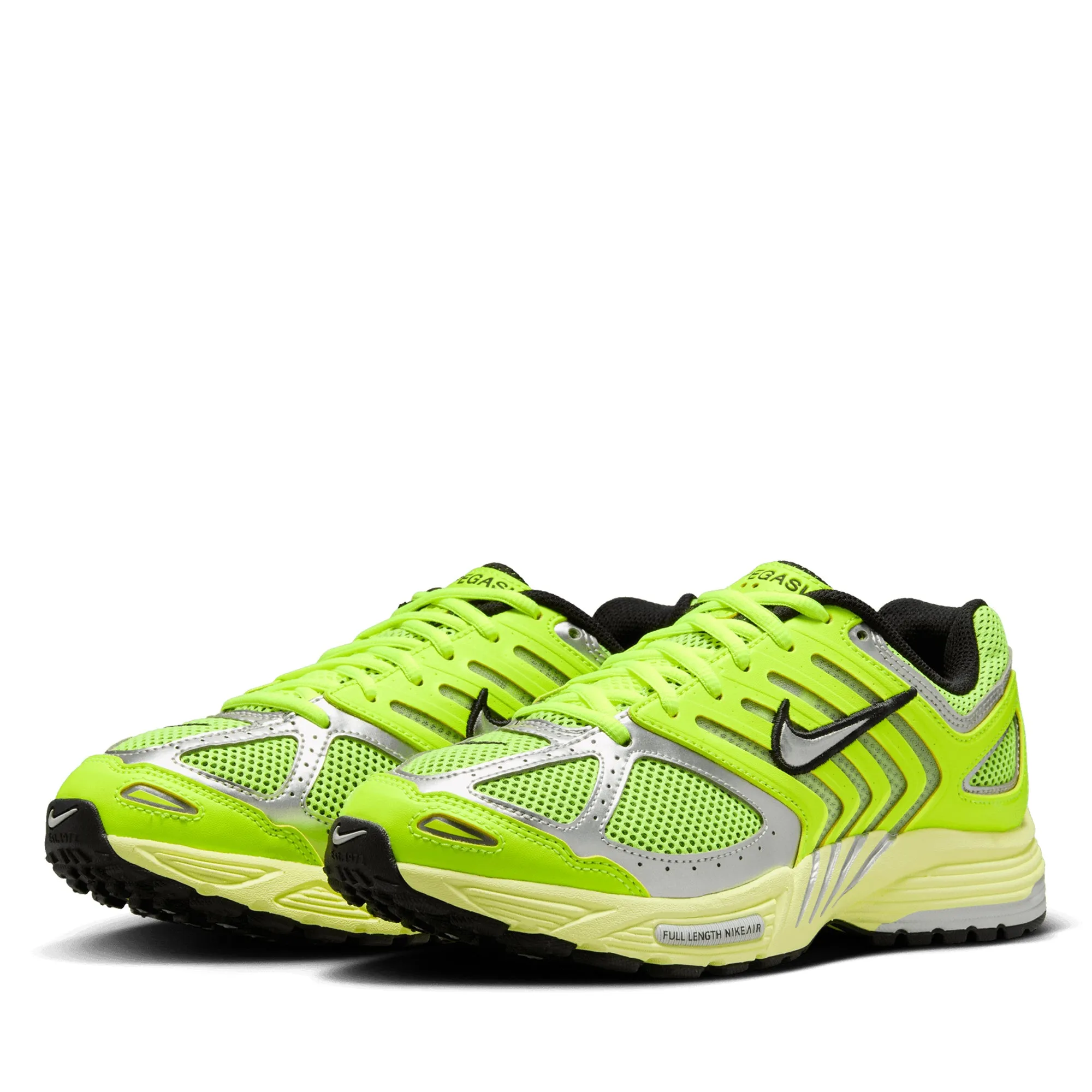 Women's Nike Air Pegasus 2005 - Volt/Metallic Silver Vegan Material Boost Comfort