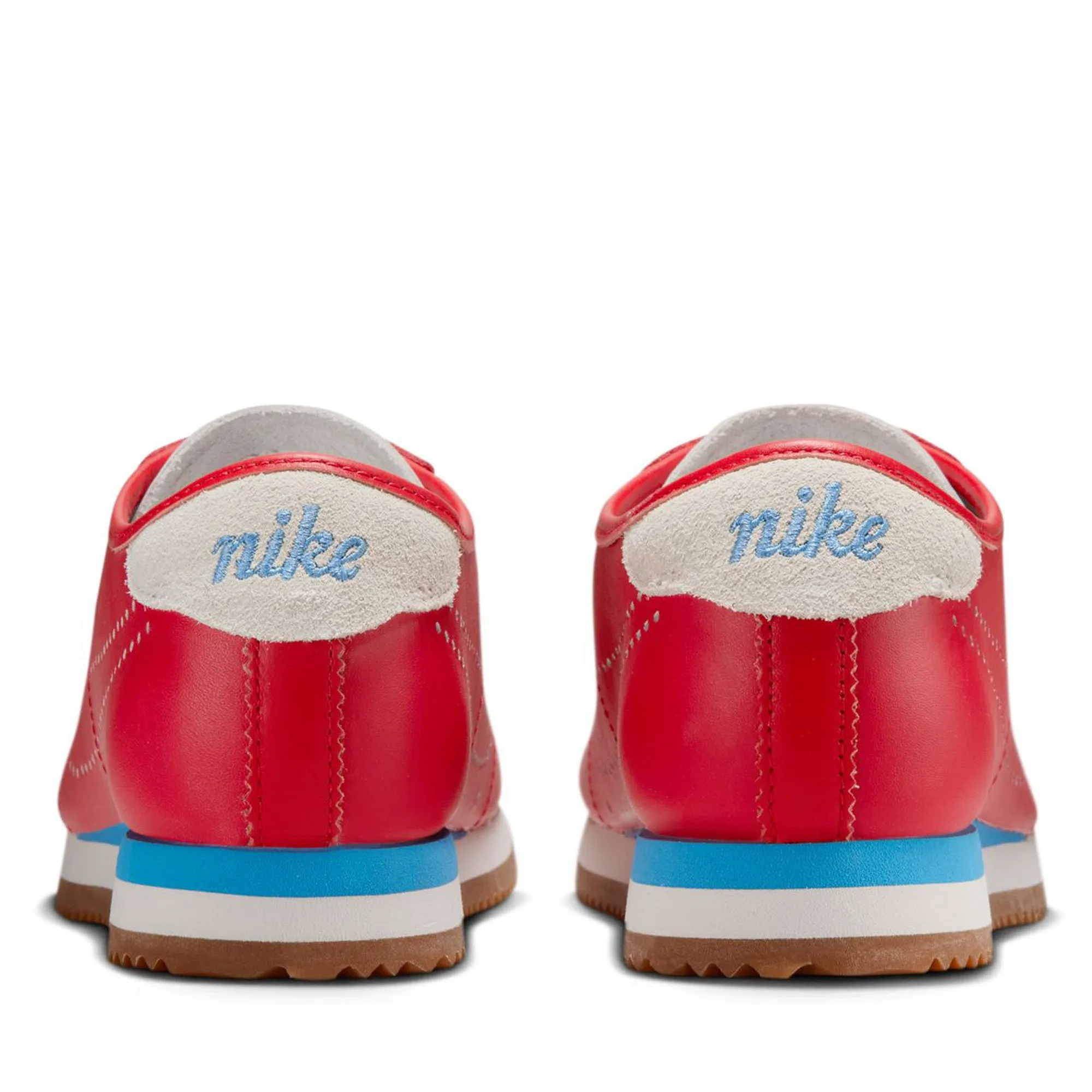 Neutral Wear Streamlined Style Women's Nike Cortez Leather - University Red/University Blue