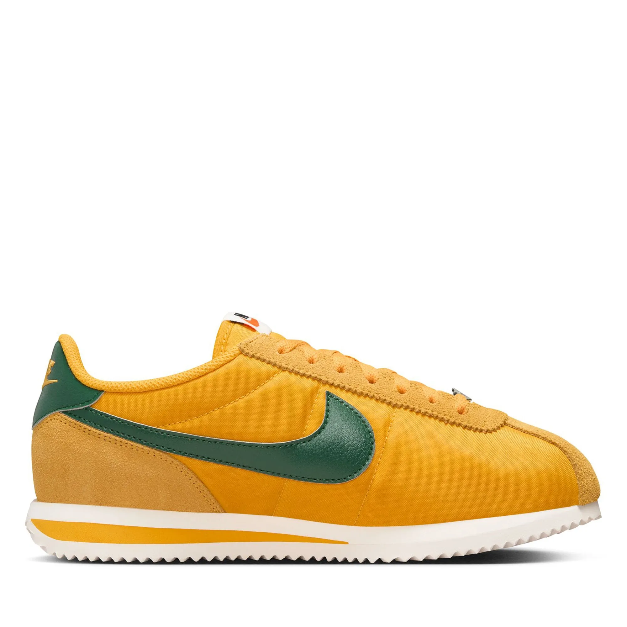 All Terrain Shoes Women's Nike Cortez Textile - Yellow Ochre/Gorge Green