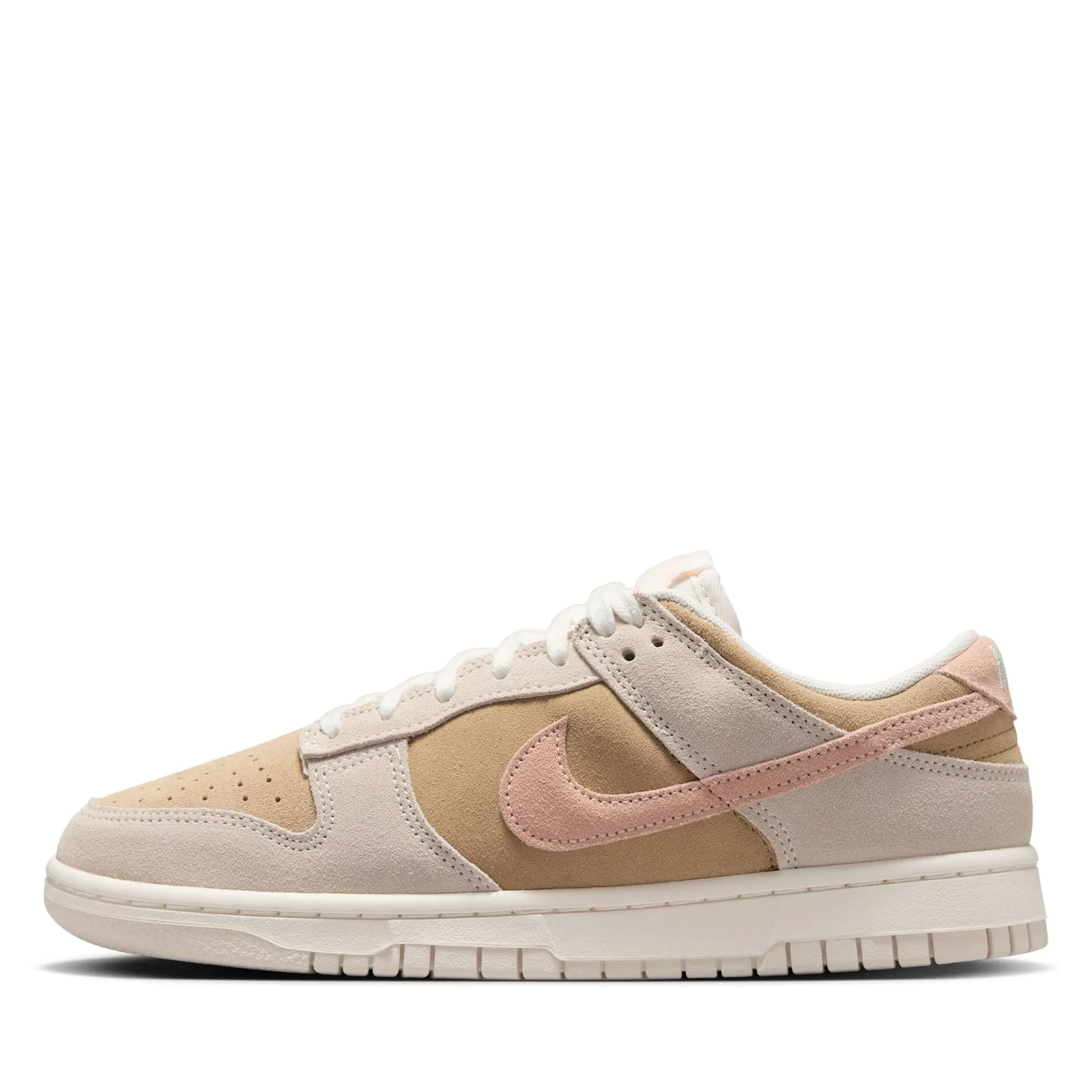Women's Nike Dunk Low - Phantom/Washed Coral Classy comfort Rubber Toe Guard