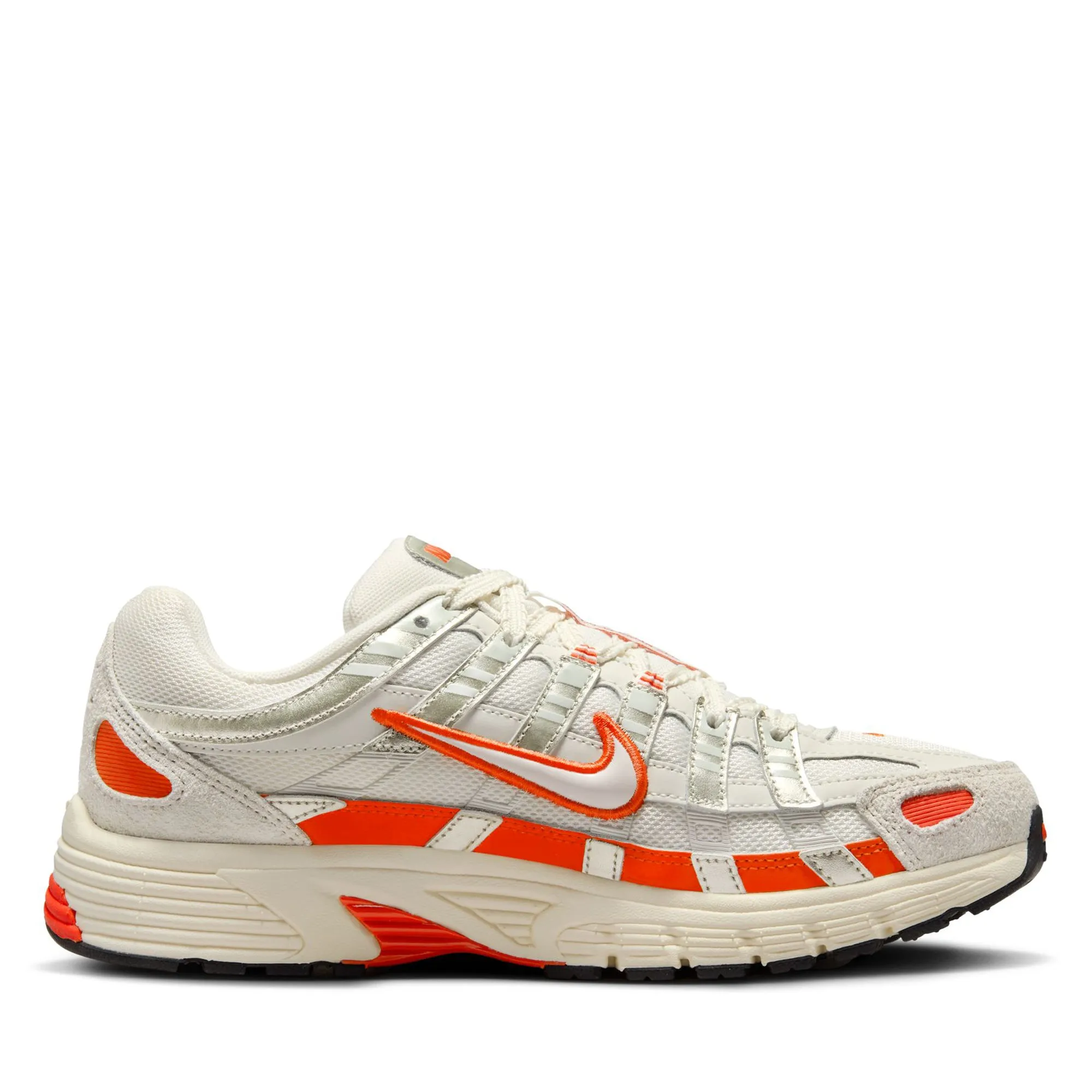 Shock-absorbent cushioning Quick Lace Toggle Women's Nike P-6000 - Sail/Picante Red
