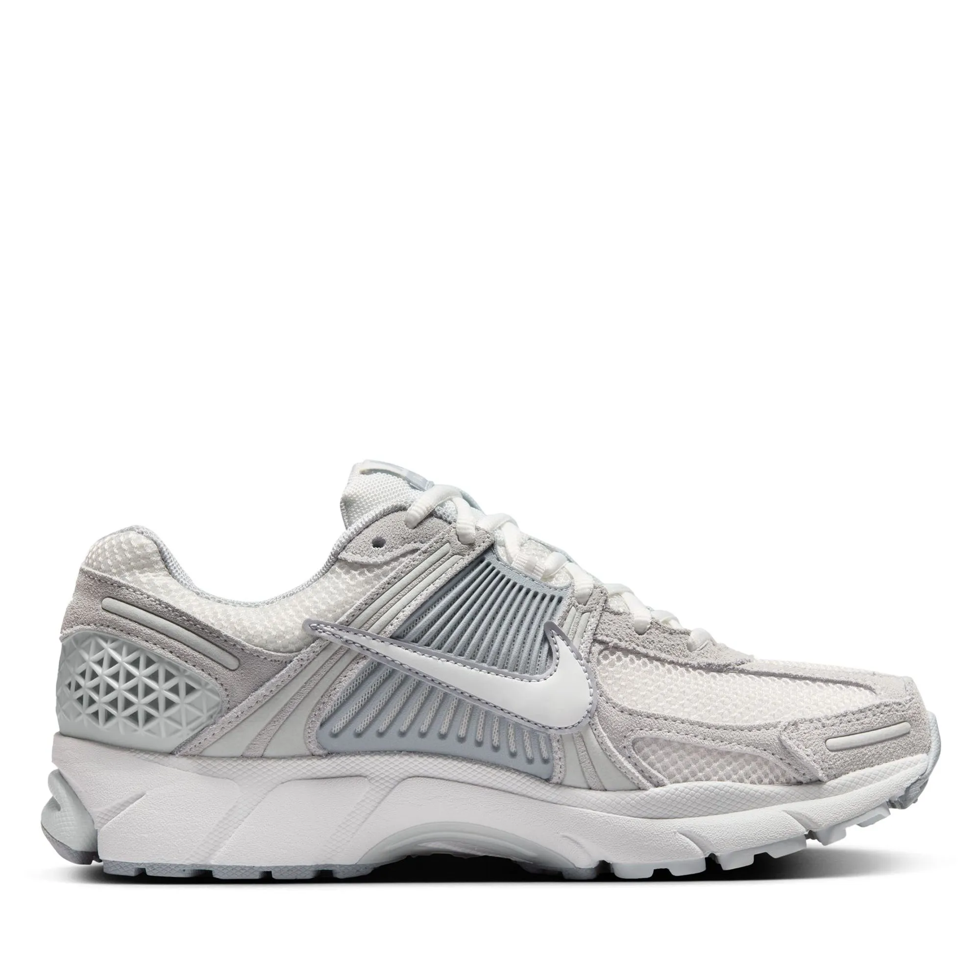 Dual Density Outsoles Reinforced Eyelets Women's Nike Zoom Vomero 5 - Pure Platinum/Summit White