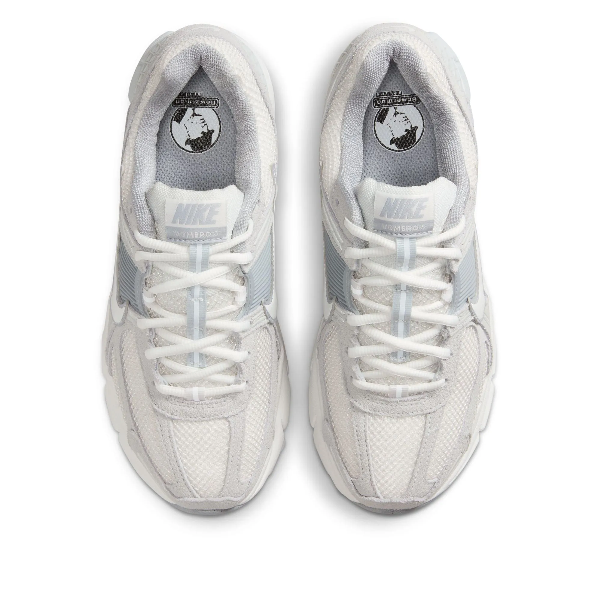 Women's Nike Zoom Vomero 5 - Pure Platinum/Summit White Hook And Loop Outdoor Walking
