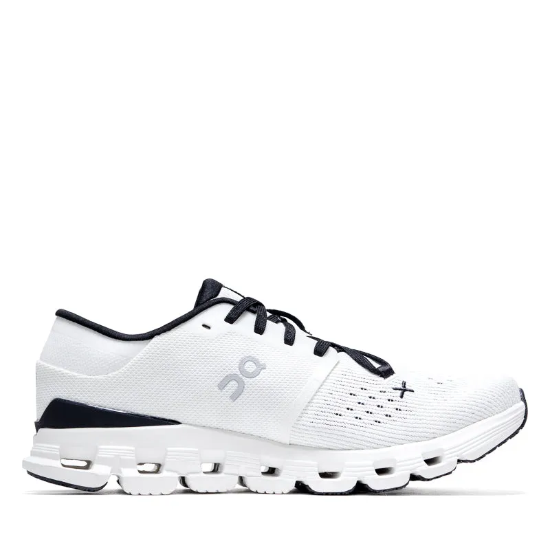 Responsive foam Lace Lock System Women's On Cloud X 4 - Ivory/Black