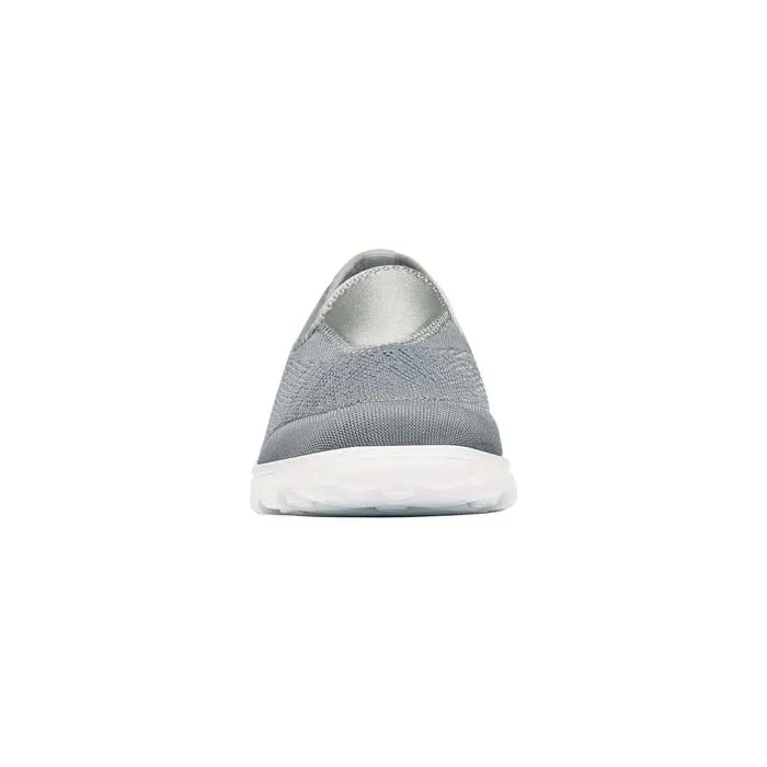 Womens Propet Travelactiv Slip-On in Silver Supportive Step