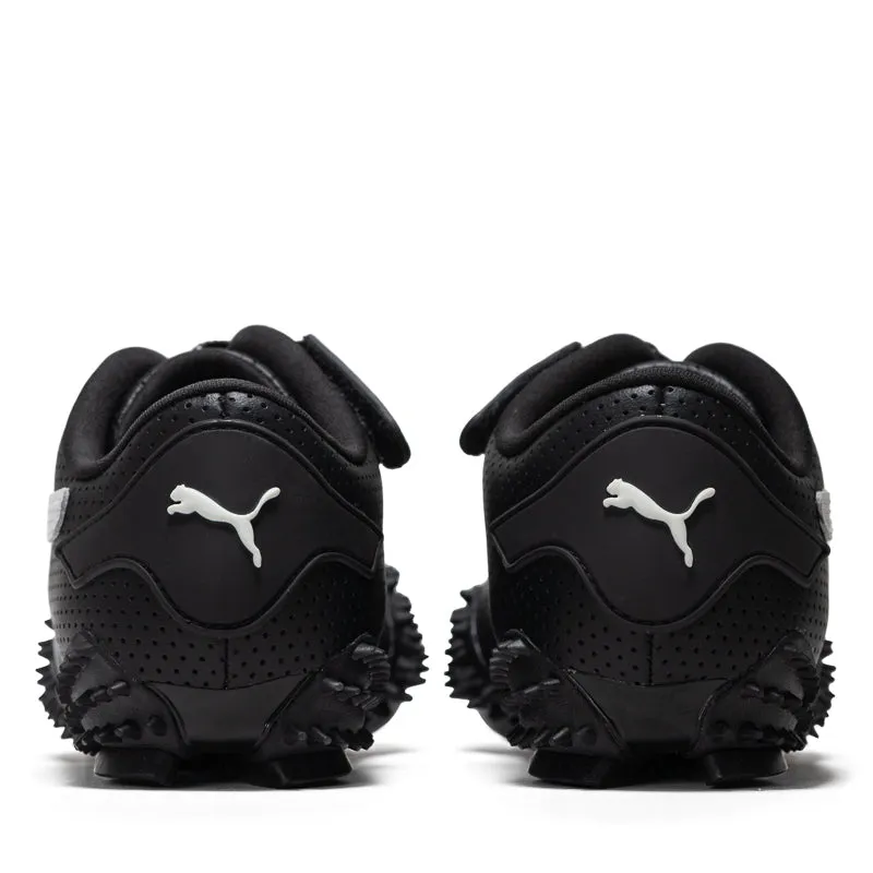 Women's Puma Mostro Perf - Black/White Dynamic Heel Counter Refined Look